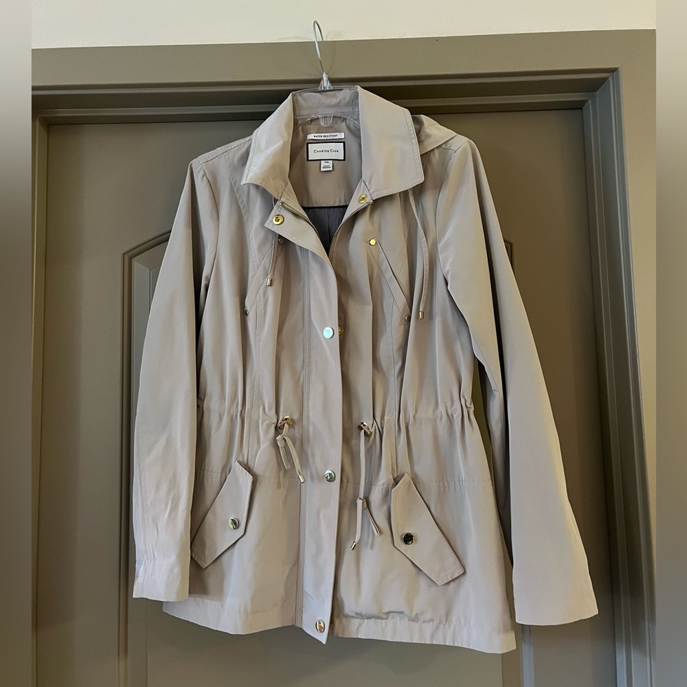 Tan Rain Coat, XS